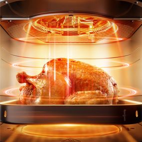Friteuza cu aer cald Tefal Easy Fry Infrared EY832HE0, 2020W, 7L, - Air fryer cu 8 programe automate, tehnologie avansata Infra-Heat&trade;, temperatura ajustabila, invelis antiaderent, ecran LCD, gri