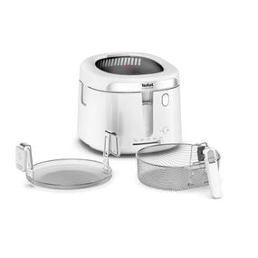Friteuză Tefal Filtra Vision FF2541E0, 1900W, capacitate ulei 2.1L, capacitate alimente 1.2 KG, &icirc;nveliș antiaderent, filtru metalic, fereastră pentru monitorizare, alb