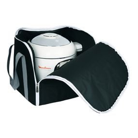 Geantă de transport Tefal XA607800 pentru multicooker Cook4me, 2 m&acirc;nere, căptușeală din spumă, fund &icirc;ntărit, negru