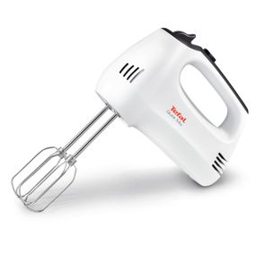 Mixer Quick Mix HT310138, 300 W, 5 trepte de viteză, funcție Turbo, 2 teluri, 2 cârlige, alb