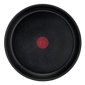 Set de 5 piese Tefal Ingenio Black Stone L3998953, tigaie 22/28 cm, cratita 16/20 cm, maner detasabil, invelis antiaderent Mineralia+, indicator Thermo-Signal™, inductie, negru