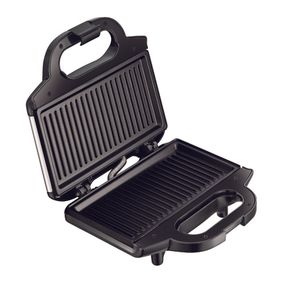 Sandwich-maker Tefal SM157236, 700W, maner izolat, sistem de blocare, invelis antiaderent, Negru