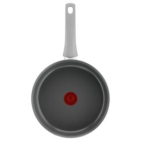 Cratita 24cm Tefal Renew On C4273232, 100% aluminiu reciclat, indicator Thermo-Signal, compatibil cu inductia, invelis ceramic, gri