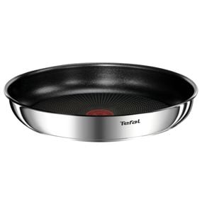 Set 3 piese TEFAL Ingenio Emotion L897S374, inducție (2 tigăi 24 cm & 28 cm, 1 m&acirc;ner detașabil ), Tehnologia Thermo-Signal, inox