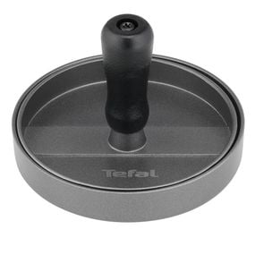 Presă pentru burgeri Tefal K1851134, 12 cm, acoperire antiaderentă, crestături pentru formare uniformă, compatibilă cu mașina de spălat vase, gri & negru