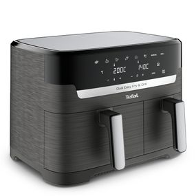 Pachet PROMO Friteuză cu aer cald Tefal Dual Easy Fry&Grill EY905B10 & Set de 3 caserole MasterSeal Plastic K3028912