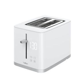 Prăjitor de pâine Tefal Sense TT693110, 850W, 4 funcții dedicate, 7 trepte de rumenire, fante cu lățime variabilă, tavă firimituri, alb