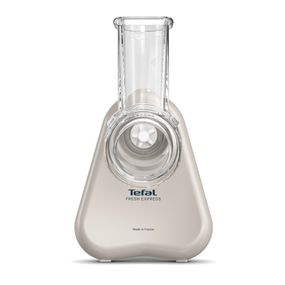 Razatoare electrica 3-in-1 Tefal Fresh Express DN853BE0, 150W, sistem de ventilatie, 3 conuri detasabile pentru razuire fina & grosiera, feliere, gri