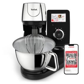 Robot de bucatarie Tefal i-Coach Touch QB950D38, 1200W, 5.5L, ecran tactil, 10 trepte de viteza, 21 programe, negru