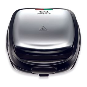 Sandwich maker multifuncțional 3in1 SNACK TIME SW342D38, 3 plăci, indicator sfârşit preîncălzire, măner izolat,  dispozitiv pentru blocare inox/negru