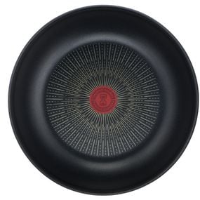 Set de 2 piese Tefal Ingenio Eco Resist L3979302, tigaie wok 26 cm, m&acirc;ner detașabil, indicator Thermo Signal, &icirc;nveliș antiaderent Titanium Anti-Scratch, compatibil cu inducția, negru