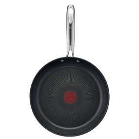  Set de tigăi cu 3 piese Tefal Duetto G732S334 de 20/24/28 cm, inducție, &icirc;nveliș antiaderent, exterior inox
