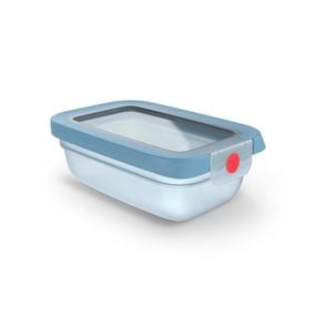 Set de 3 caserole Tefal ONEClick N1230510, 0.3 L, plastic, &icirc;nchidere 100% etanşă, albastru