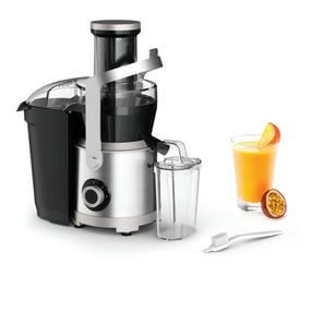 Storcator de fructe si legume Tefal Nutri XXL ZE660D10, 1000 W, 2 trepte de viteza, sistem antipicurare, recipient pentru pulpa 2.2 L , recipient pentru suc 0.8 L, negru &  argintiu
