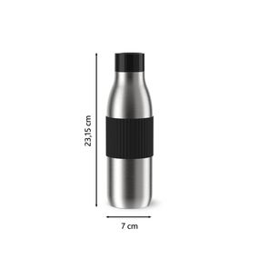 Termos Tefal BluSpin N3113510, inox, 0.7 L, 100% etanș, argintiu & negru