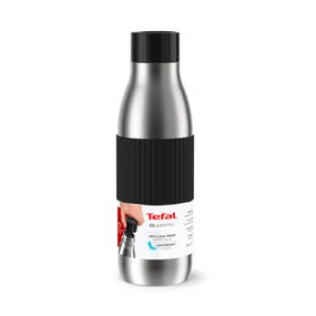 Termos Tefal BluSpin N3113510, inox, 0.7 L, 100% etanș, argintiu & negru
