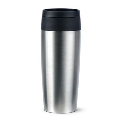 Termos Tefal Travel Mug Classic N2020110, inox, 0.36 L, 100% etanș, functie Quick Press, argintiu