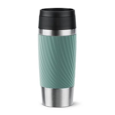 Termos Tefal Travel Mug Classic N2024310, 0.36 L, pastrare la rece 12 ore, pastrare la cald 6 ore, verde & argintiu