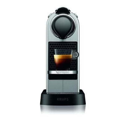 Espressor cu capsule Nespresso Krups CitiZ XN741B10, 1260W, 19 bari, recipient apa detasabil 1l, oprire automata, argintiu