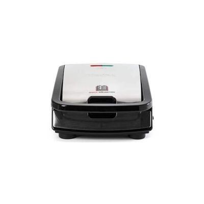 Sandwich maker multifuncțional Tefal Snack Collection 4 în 1 SW854D16, 700W, 4 seturi de plăci incluse, înveliș antiaderent, argintiu