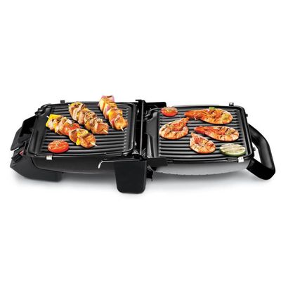 Grătar electric Tefal Ultra Compact 600 Comfort GC306012, 2000W, 3 poziții, termostat ajustabil, placă din aluminiu detașabile