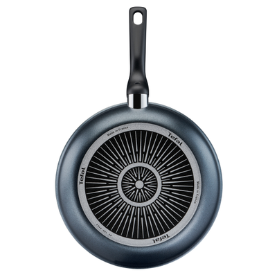 Tigaie XL Force C3850653, 28 cm, înveliș antiaderent 100% sigur, de lungă durată, Thermo-Signal™, bază Diffusion+, aluminiu, negru