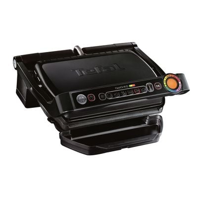 Grătar electric OptiGrill+ Snacking & Baking GC714834, 6 programe, senzor automat, mod manual , plăci antiaderente, tavă colectare lichide, tavă coacere, negru