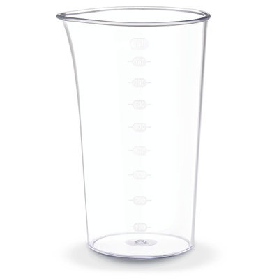 Blender vertical DailyMix HB533138, 600 W, o treaptă de viteză, tocător 0.5 L, tel, protecție antistropire, mâner ergonomic, recipient 0.8 L, alb