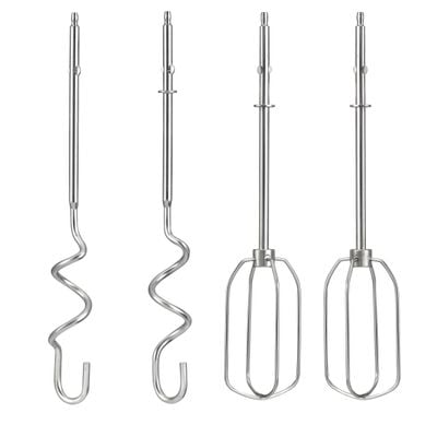 Mixer Quick Mix HT310138, 300 W, 5 trepte de viteză, funcție Turbo, 2 teluri, 2 c&acirc;rlige, alb