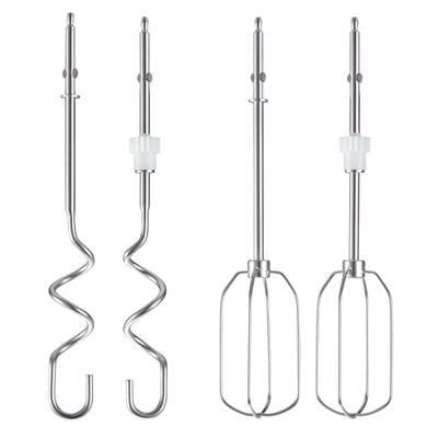 Mixer Quick Mix HT312138, 300 W, 5 trepte de viteză, funcție Turbo, bol rotativ 3.5 L, 2 teluri, 2 c&acirc;rlige, alb