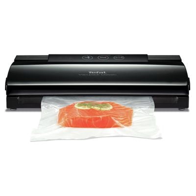 Aparat de vidat VacuPack Classic VT254070, funcții de sigilare, vidare, oprire, 18 pungi, plastic, negru