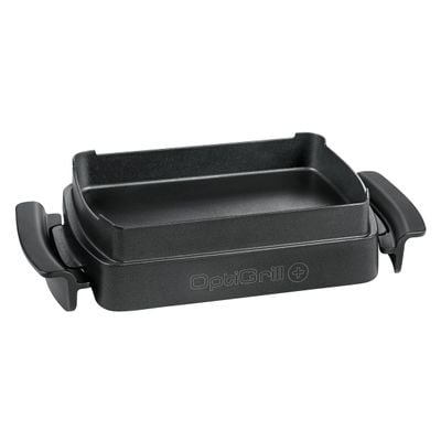 Accesoriu Snaking & Baking pentru OptiGrill+ și Elite XA725870, porții pentru 2 - 4 persoane, 1.6 L, suprafață antiaderentă, aluminiu, negru