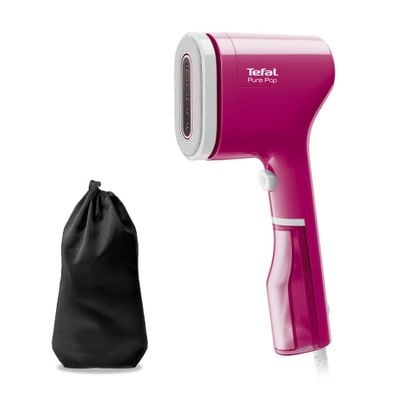 Aparat de călcat vertical cu abur Tefal Pure Pop DT2023F0, 1300 W, abur variabil până la 20g/min, recipient apa 70 ml, încălzire rapidă 15 sec, roz