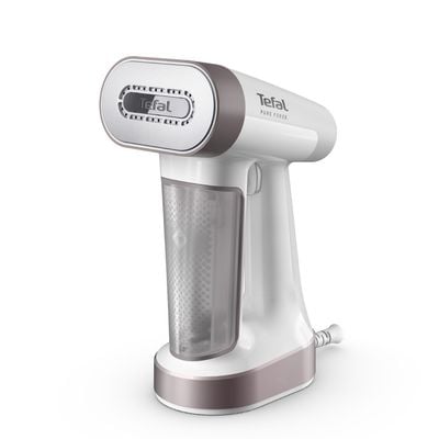 Aparat de călcat vertical cu abur 2 în 1 Tefal Pure Force DT8720E0, 1800W, jet abur 90 g/min, 4 trepte abur, mod Eco, alb & gri