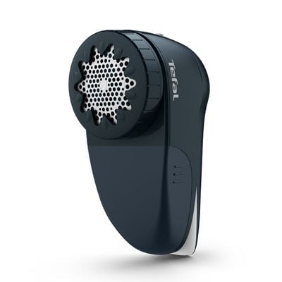 Aparat de curățat scame Tefal JB7002E0, cuțit cu 3 lame din inox, 2 înălțimi de tăiere, autonomie 40 minute, mâner pliabil, perie pentru curățare, cablu USB inclus,albastru