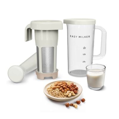 Aparat pentru preparat lapte vegetal Tefal Easy Milker VZ700AE0, 1 L, bază detașabilă, crem