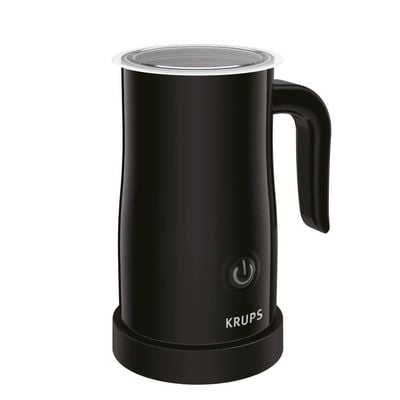 Aparat pentru spumat laptele Krups XL100810, 150 ml, 500 W, baza rotativa, invelis antiaderent, Negru