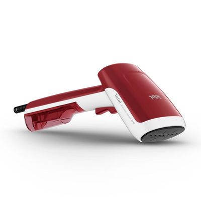 Aparat de călcat vertical Tefal Access Steam First DT6132E0, 1300W, cu abur 20 g/min, rezervor 70 ml și oprire automată, ideal pentru netezirea rapidă a țesăturilor.