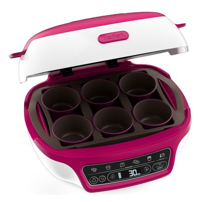 Aparat pentru desert Cake Factory KD810112, 1100W, 5 programe, 13 accesorii, carte de rețete, alb / roz