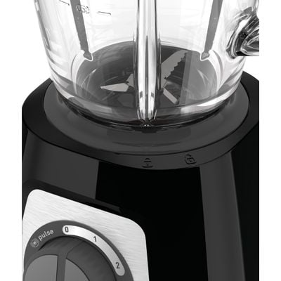 Blender BlendForce 2 BL438831, tehnologie Powelix, 800 W, 6 lame inox, 3 programe inteligente, Air Cooling, Smart Lock,  Easy Safety, Easy Clean, 2 accesorii râșniță și tocător, 1.75 L, negru
