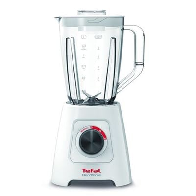 Blender Tefal BlendForce 2 BL420131, 600W, 4 lame, 2 trepte viteză, 2L, Alb