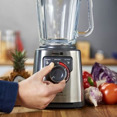 Blender de mare viteză Perfectmix+ BL811D38, 1300 W, tehnologie Powelix, 6 lame inox, 3 programe inteligente, efect ciclonic, 2 L, gri