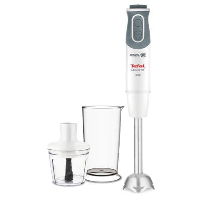 Blender vertical OptiChef 2 în 1 HB641138, 800 W, Tehnologie Powelix, 10 viteze, tocător 0,5l, pahar 0,8l, functie Turbo, alb 