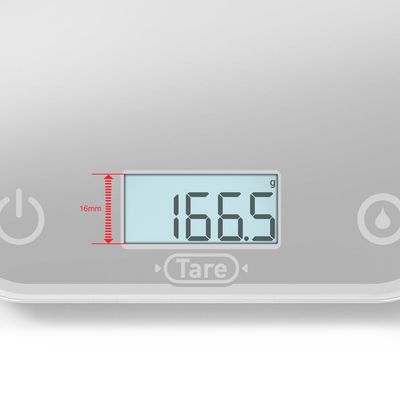 Cantar de bucătărie Tefal Optiss BC50U4V0, 5 kg, sticlă securizată, funcție Tara, cantarire a lichidelor, precizie 0.5g, afisaj LCD, cârlig de agățat, gri