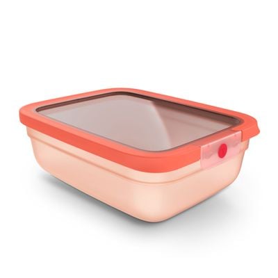 Caserolă Tefal ONEClick N1211410, 2.3 L, plastic, închidere 100% etanşă, portocaliu