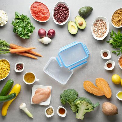 Set de 3 caserole MasterSeal Plastic K3028912, închidere etanş, 0.55 / 1 / 2.3 L, plastic, transparent