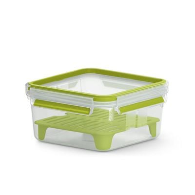 Caserola MasterSeal ToGo 1,3 L N1071710, plastic, accesoriu detașabil inclus, 100% inchidere etanșă, verde / translucid