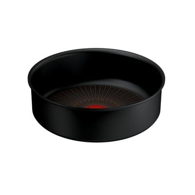 Cratita Tefal Ingenio Excellence+ P0003524, 24 cm, invelis antiaderent, tehnologie FUSION CORE, Thermo-Signal™, aluminiu, inductie, negru