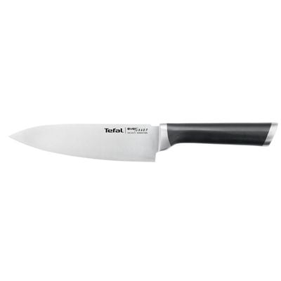Cuțitul bucătarului cu suport de ascuțire Tefal Ever Sharp K2569004, 16.5 cm, suport cu tehnologie Dual Pivot, sistem de blocare, oțel german