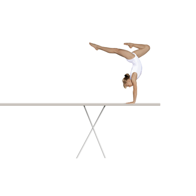 Masă de călcat Pro Comfort IB5100E0, suprafață 130 x 47 cm, înălțime până la 93 cm, husă bumbac și spumă, 7.6 KG, inox, alb / bej